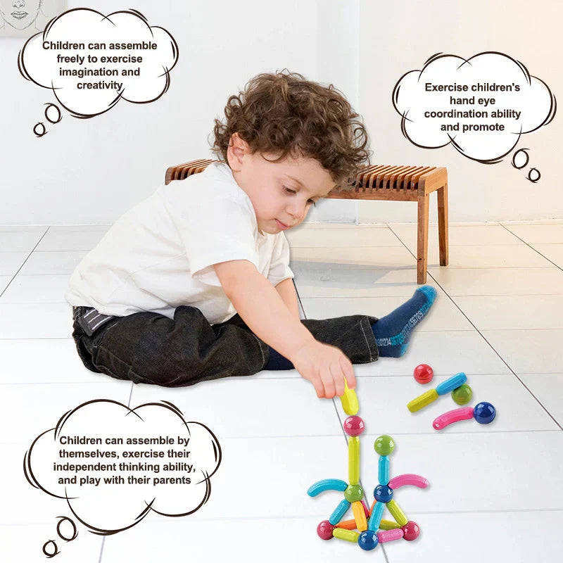 36 Pieces DIY 3D Model Magnetic Stick and Ball Construction Set – gallery 4