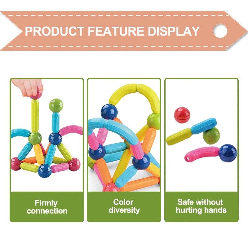 36 Pieces DIY 3D Model Magnetic Stick and Ball Construction Set – gallery 5