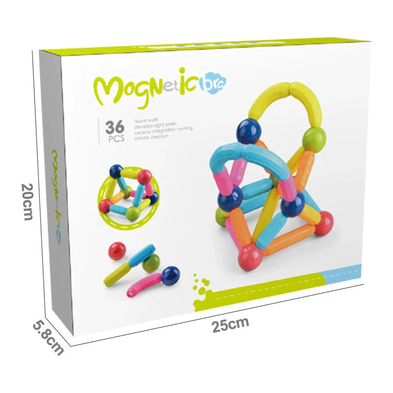 36 Pieces DIY 3D Model Magnetic Stick and Ball Construction Set – gallery 6