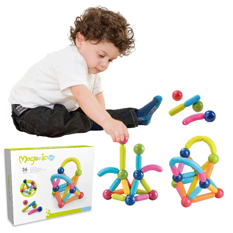 36 Pieces DIY 3D Model Magnetic Stick and Ball Construction Set – gallery 7