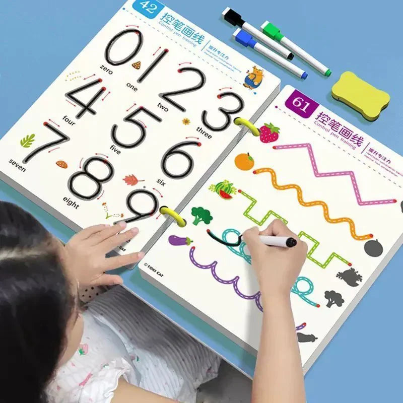 64 Pages Premium Reusable Tracing Book + 2 Markers & Eraser – gallery 5