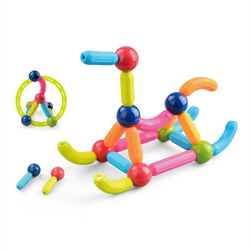 64 Pieces DIY 3D Model Magnetic Stick and Ball Construction Set – gallery 5