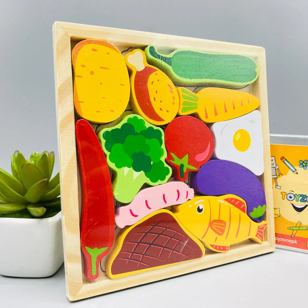 Cartoon Animal Car Wooden Peg Puzzles Board Educational Toy – gallery 5