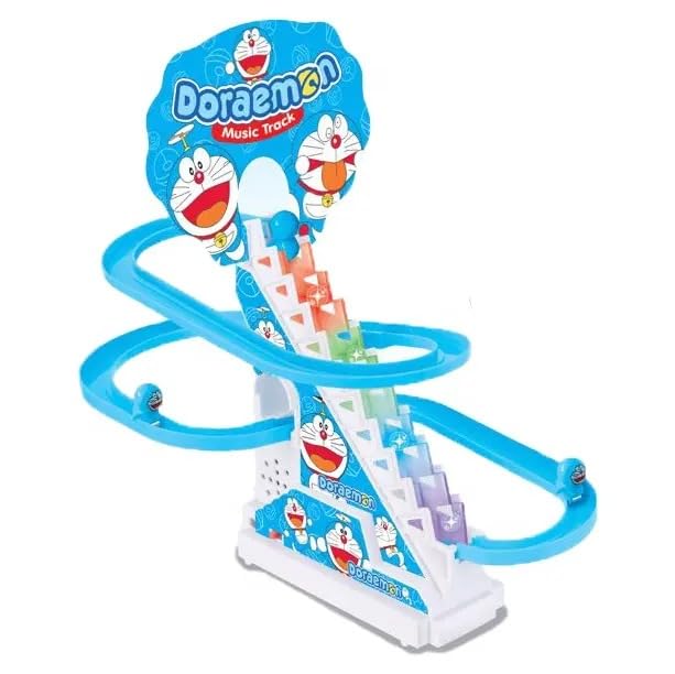 Electric Doraemon Slide Racing Track Set With Lights & Music – gallery 2