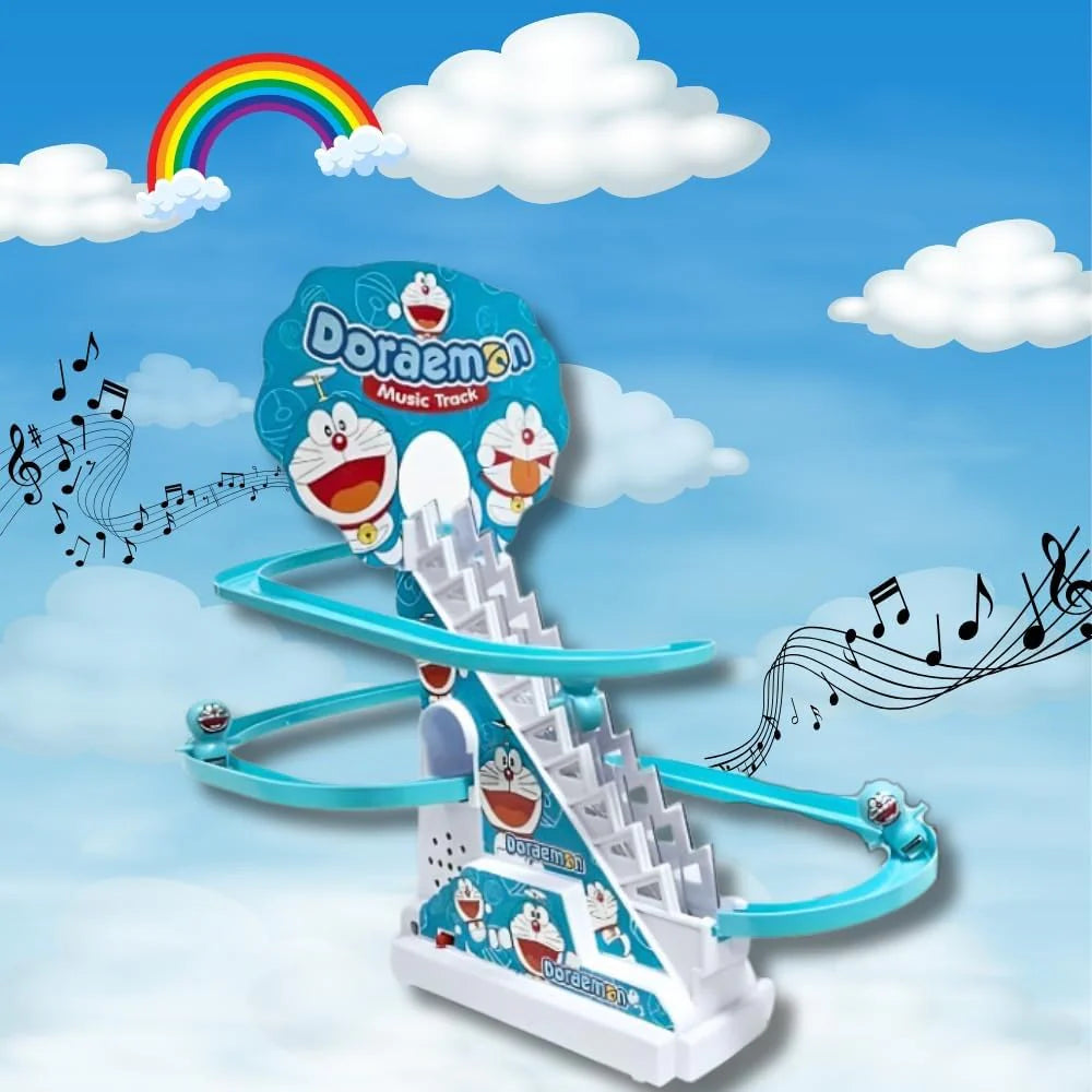 Electric Doraemon Slide Racing Track Set With Lights & Music – gallery 4