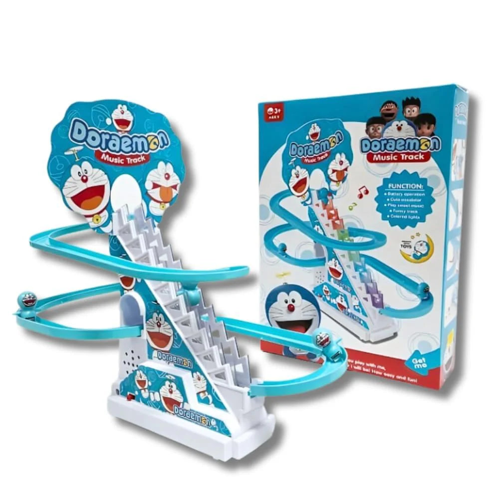 Electric Doraemon Slide Racing Track Set With Lights & Music – gallery 5