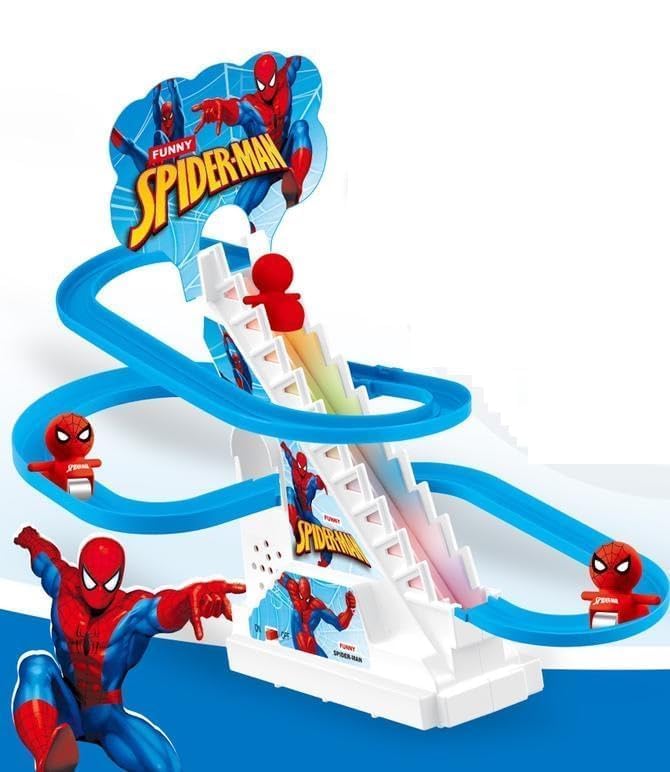 Electric Spider-man Slide Racing Track Set With Lights & Music – gallery 4