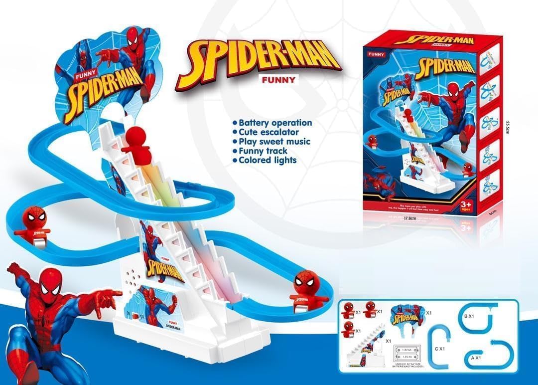 Electric Spider-man Slide Racing Track Set With Lights & Music – gallery 6
