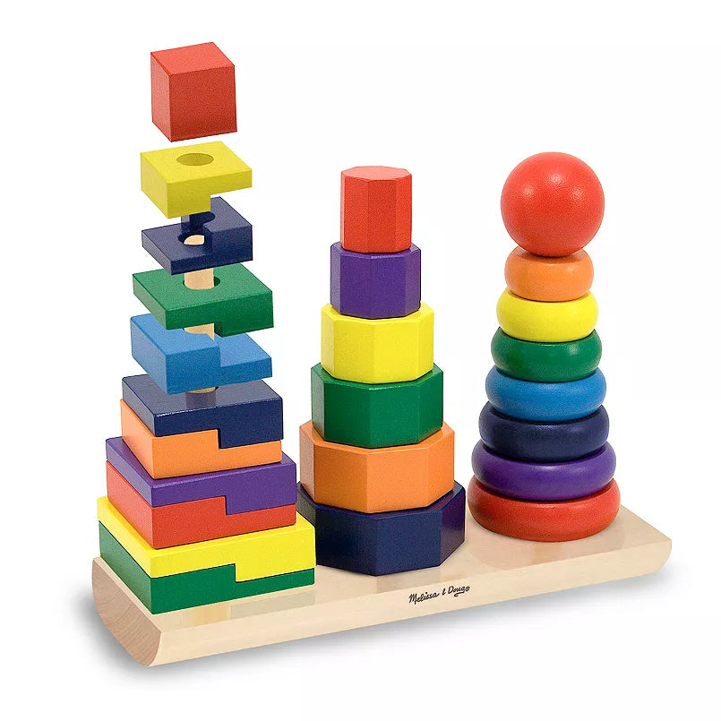 Geometric Wooden Toy Stacker – gallery 3