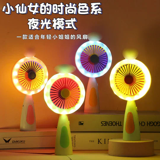Rechargeable & Portable LED Lighting Mini Fan – gallery 1