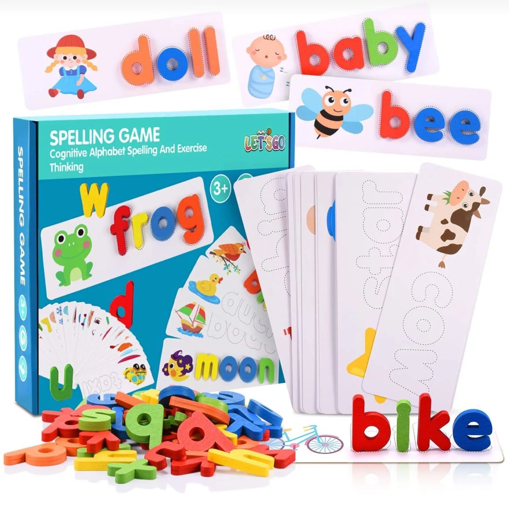 Spelling Game: Numbers, Letters Matching & Tracing (3 in 1) – gallery 1
