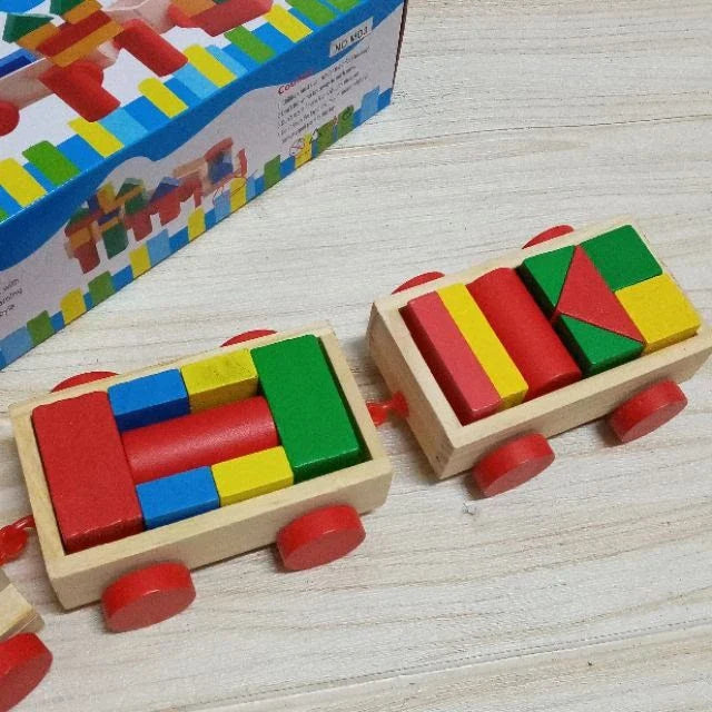 The Three Section Train Blocks Wooden Toy – gallery 2