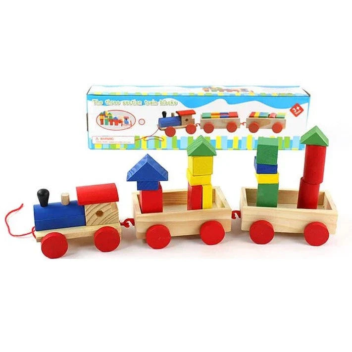 The Three Section Train Blocks Wooden Toy – gallery 3