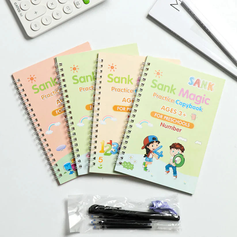 Three In One Kids Learning Deal (Sank Magic Book + Water Magic Book + 8. 5 Inches Writing Tablet) – gallery 3