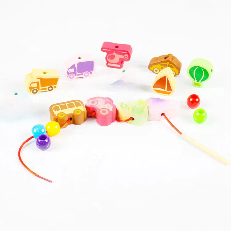 Vehicles Wooden Threading & Lacing Game #1884 – gallery 1