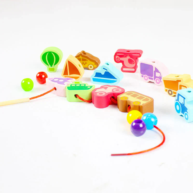 Vehicles Wooden Threading & Lacing Game #1884 – gallery 2