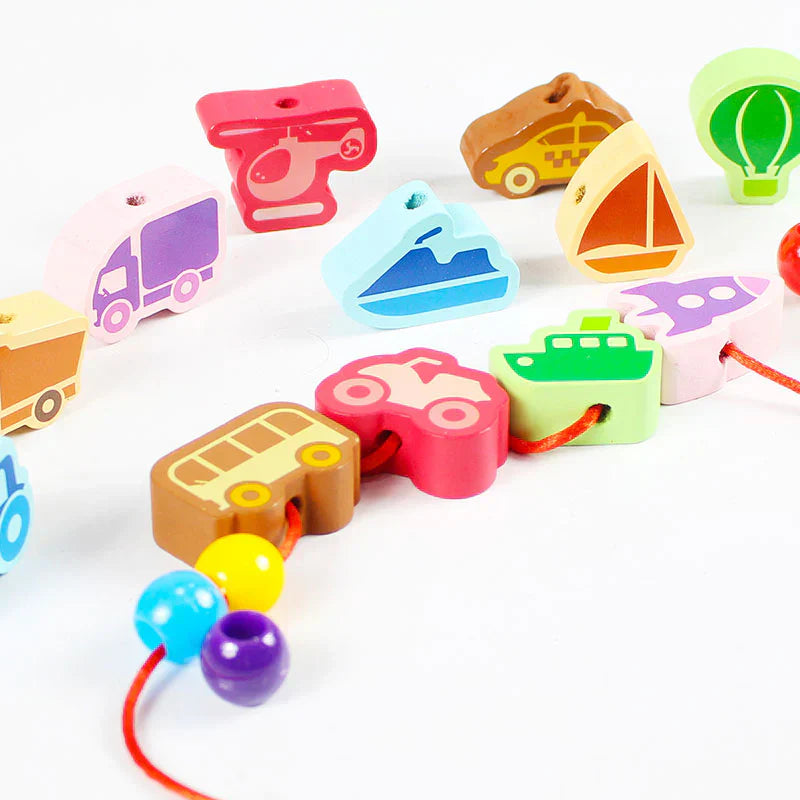 Vehicles Wooden Threading & Lacing Game #1884 – gallery 3
