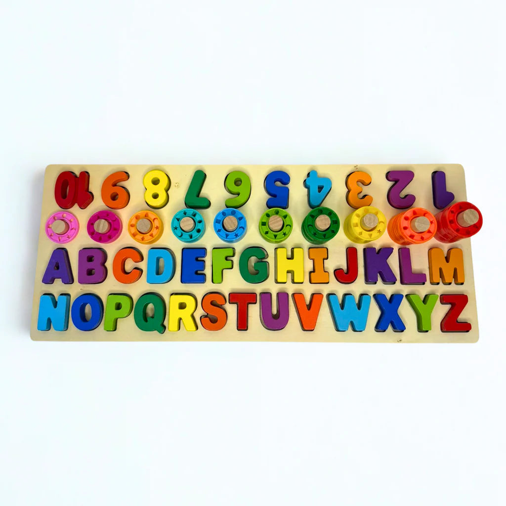 Wooden 3 in 1 Alphanumeric Pairing Toy – gallery 2