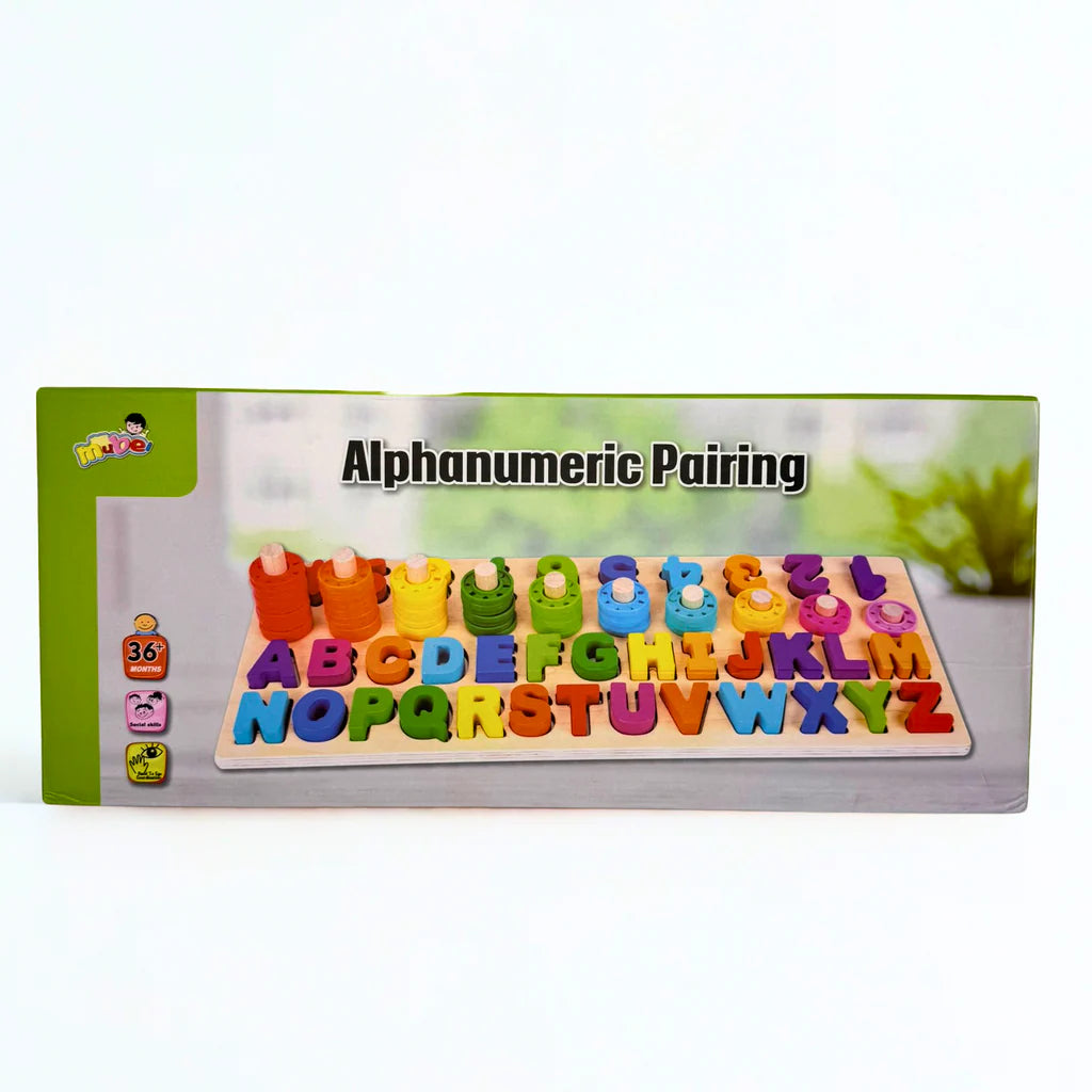 Wooden 3 in 1 Alphanumeric Pairing Toy – gallery 5