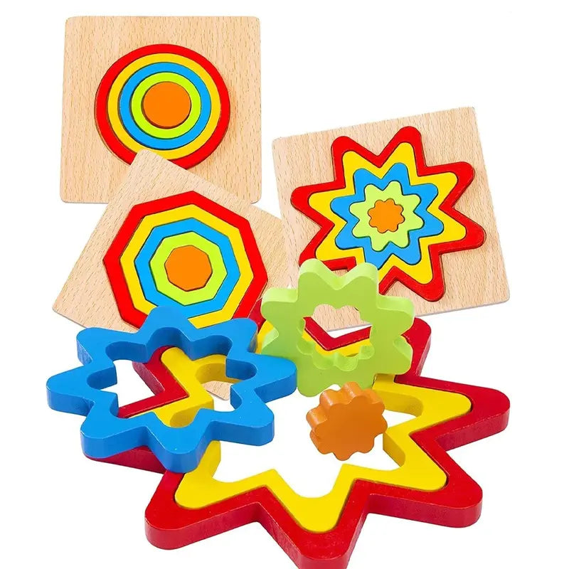 Wooden Colorful Stacking Blocks for Growing Minds – gallery 3