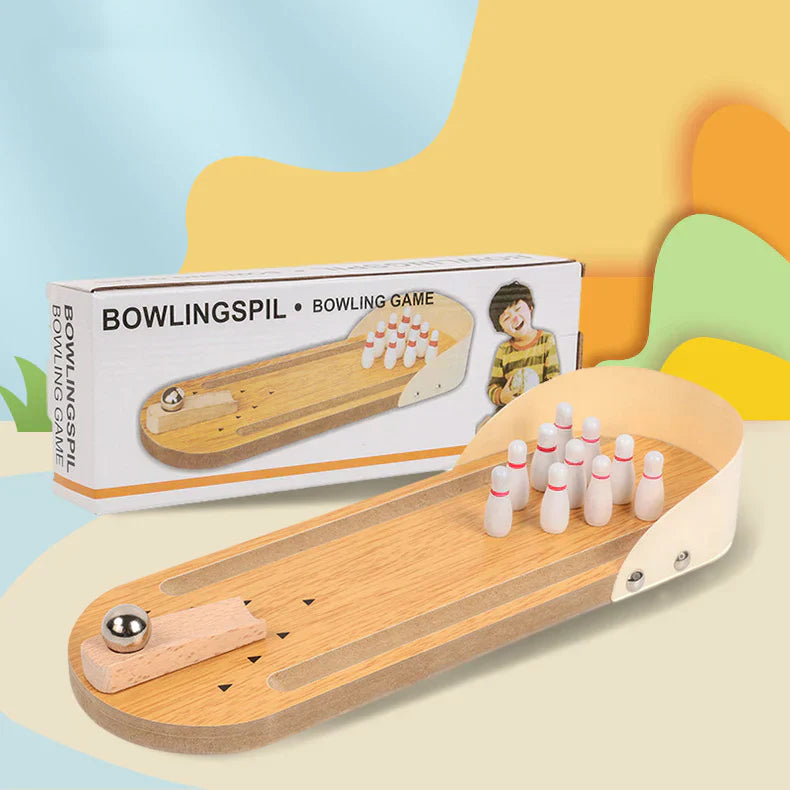 Wooden Mini Bowling Spil Game – gallery 1